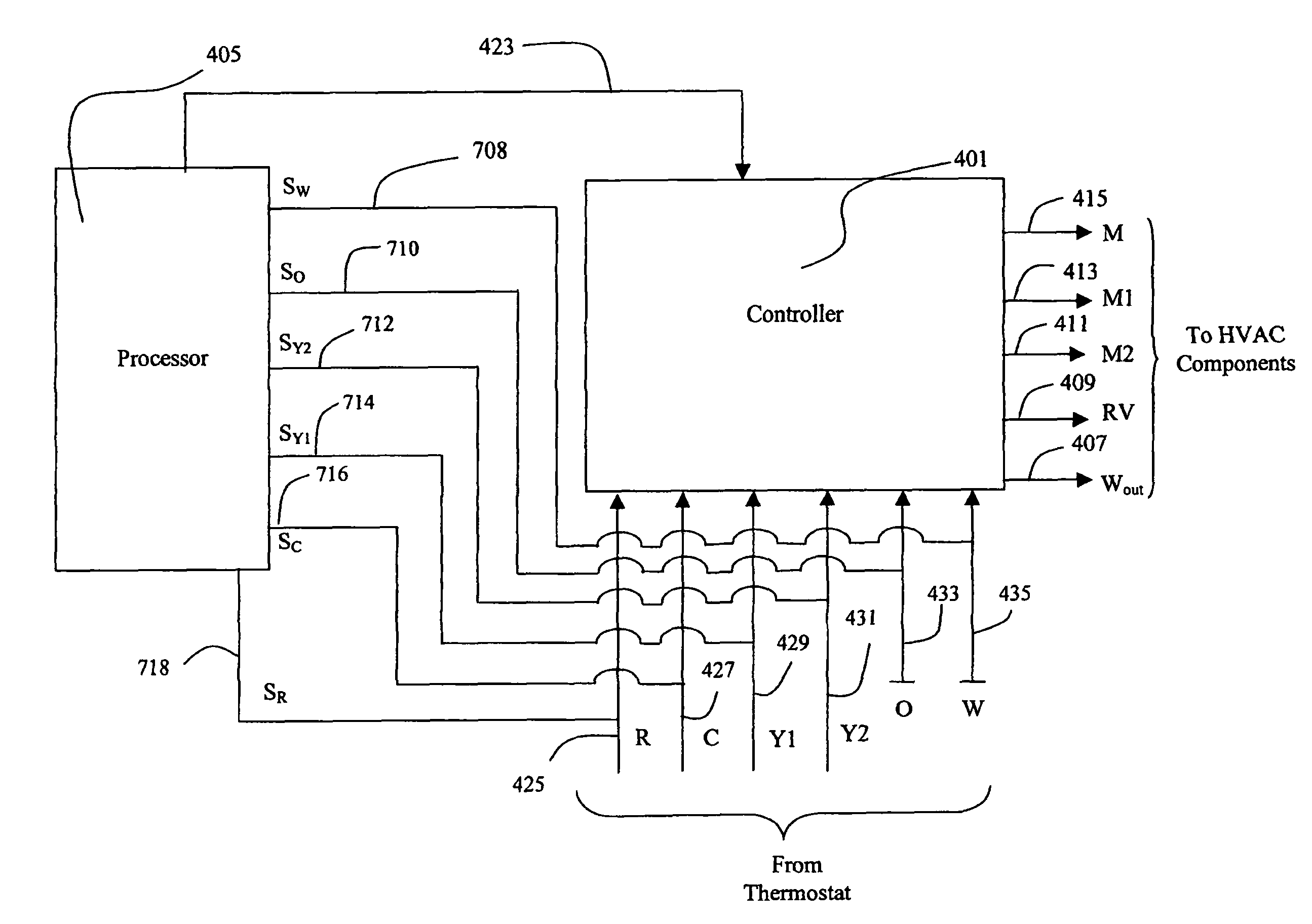 Method and apparatus to sense and establish operation mode for an HVAC control