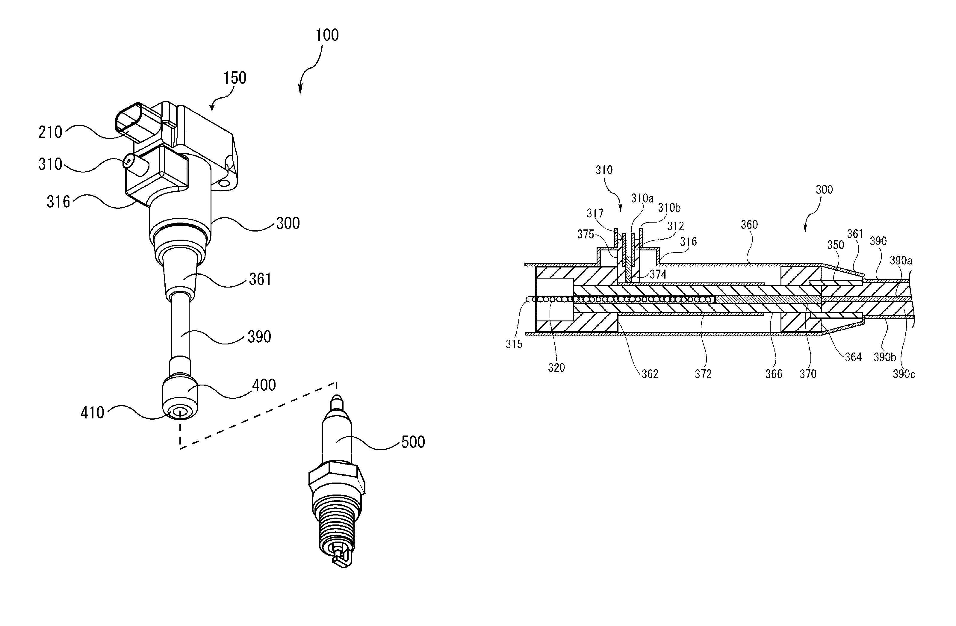 Mixer, matching device, ignition unit, and plasma generator