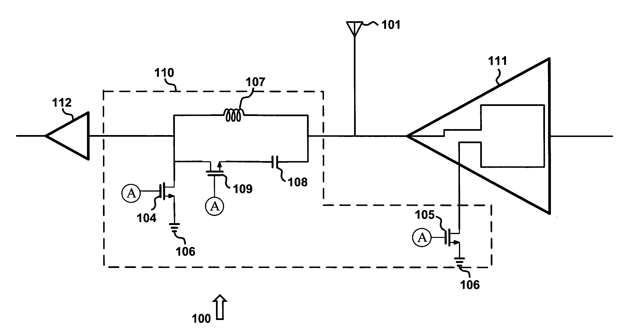 Radio front end with resonant transmit/receive switch