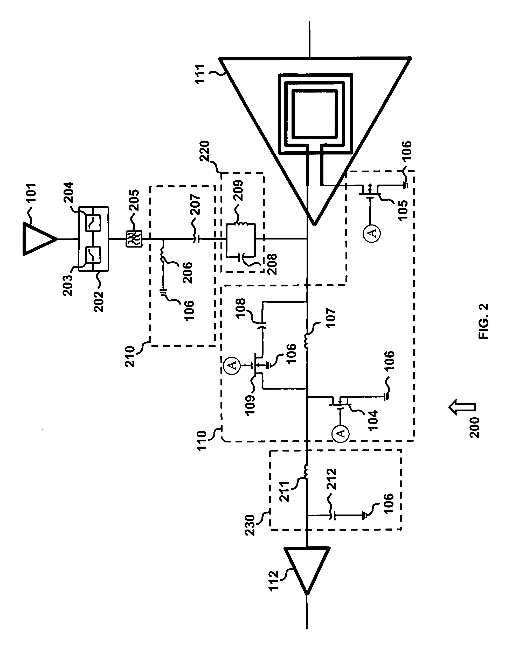 Radio front end with resonant transmit/receive switch