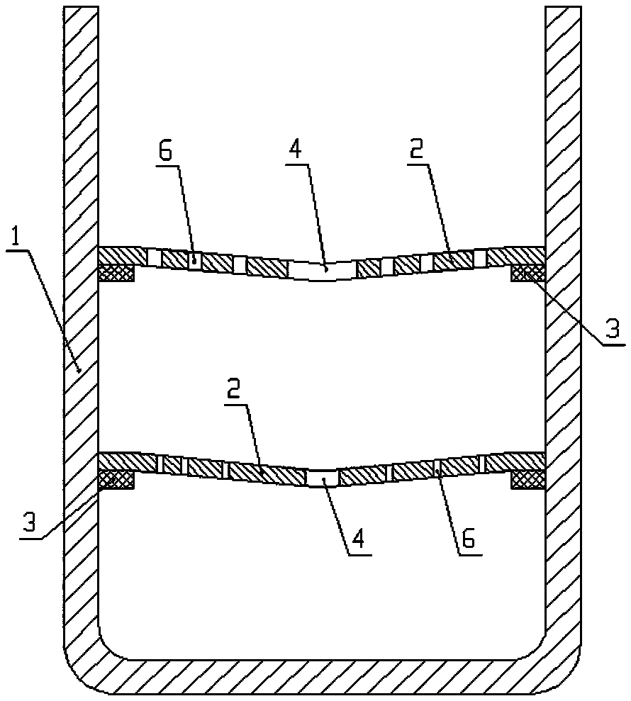 Straight-barrel-shaped tungsten crucible