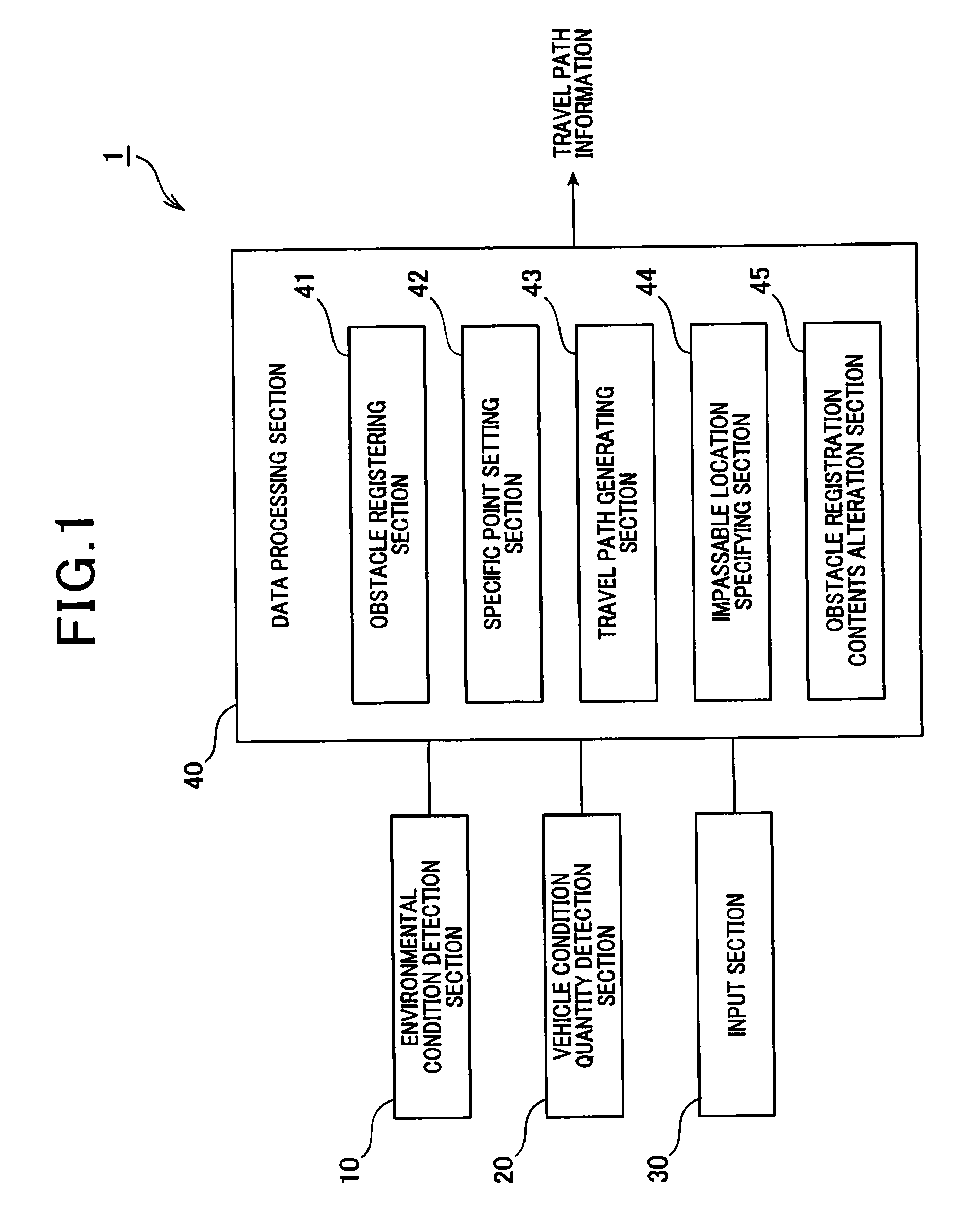 Vehicle travel path generating apparatus