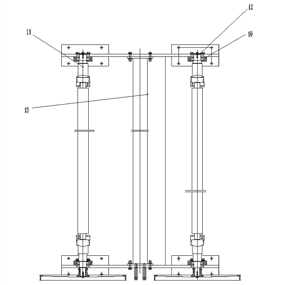 Nonwoven fabric felt unrolling frame