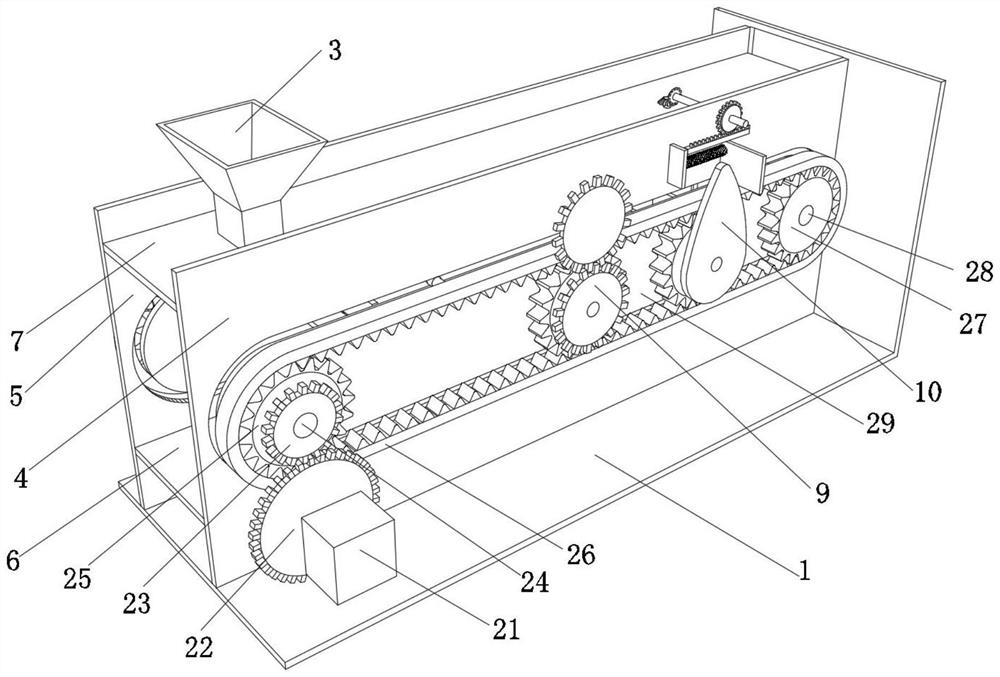 A shelling processing device for shell food