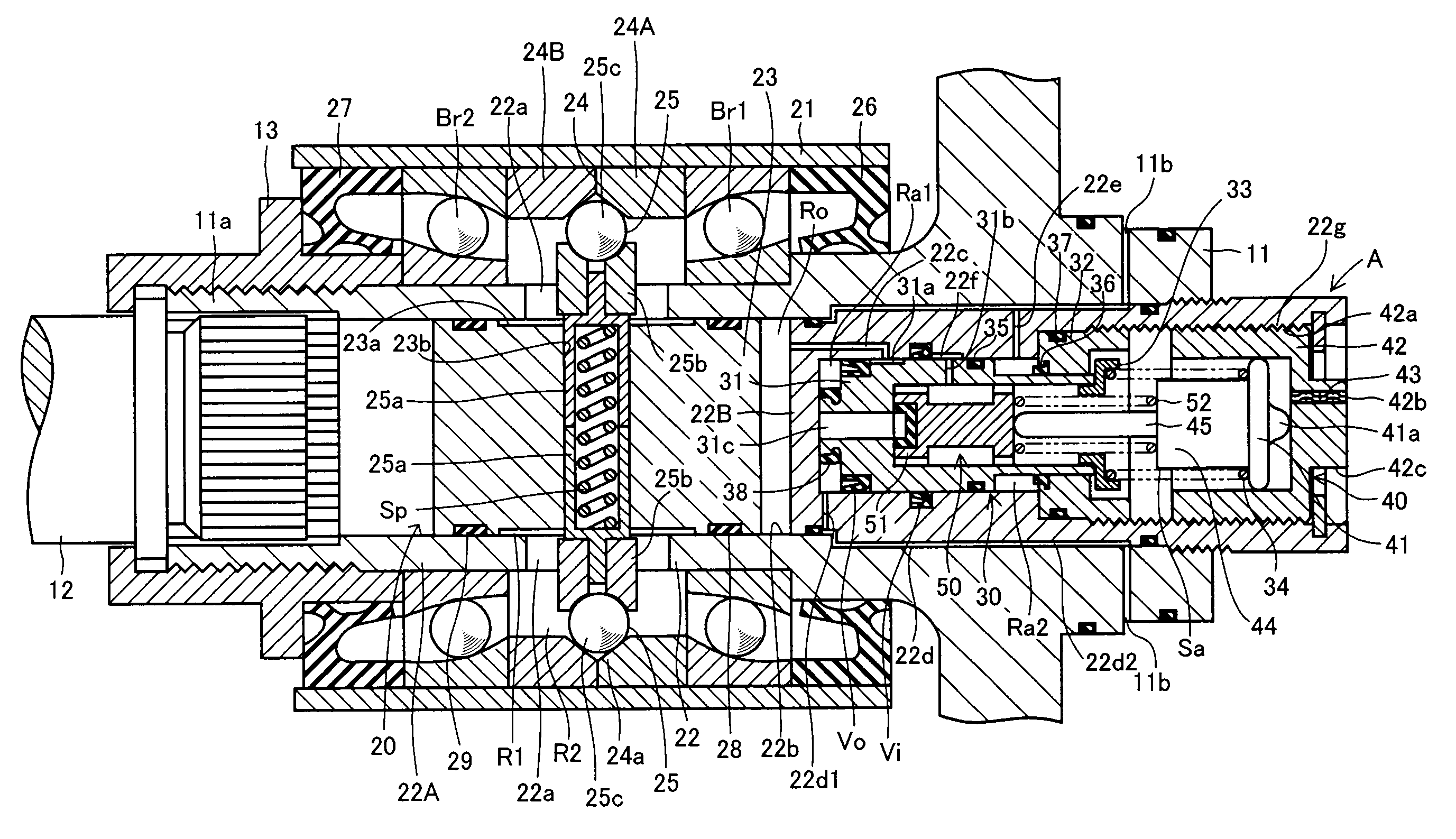 Device for generating tire air pressure