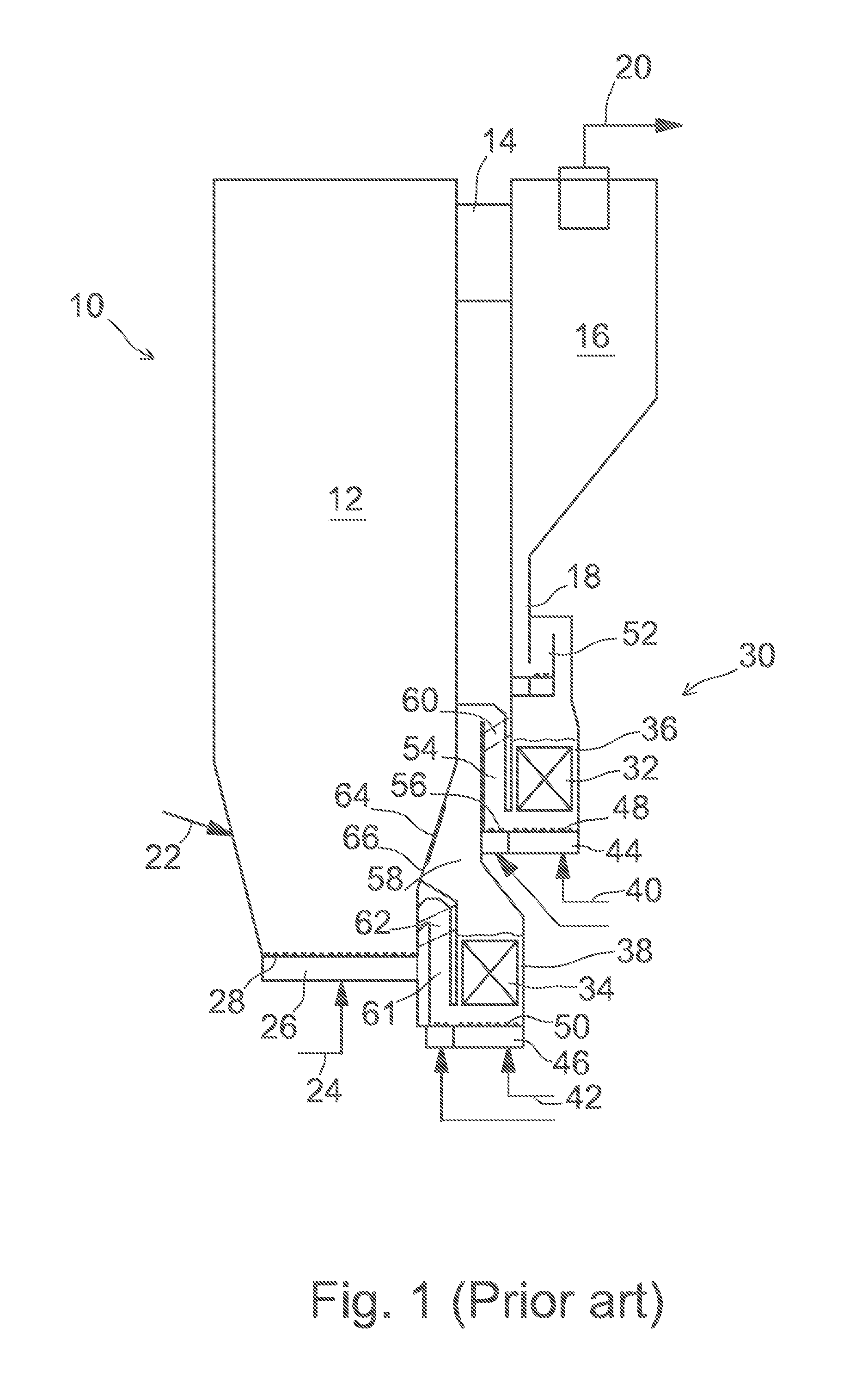 Circulating Fluidized Bed Boiler Having Two External Heat Exchangers for Hot Solids Flow