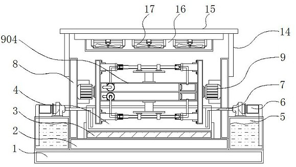 Sealing performance detection device with overturning structure for catheter processing