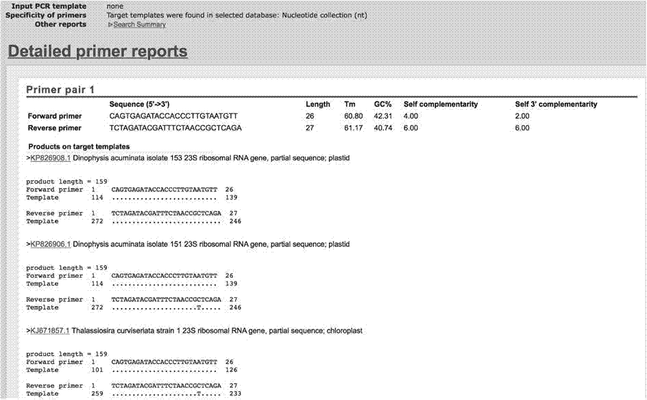 Diatom UPA (universal plastid amplicon) gene analyzing method and application thereof in legal medical expert detection