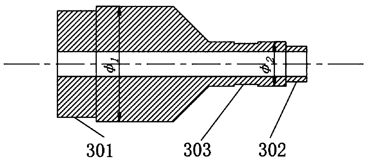 Geostress testing device and testing method used for trepanning stress relief method