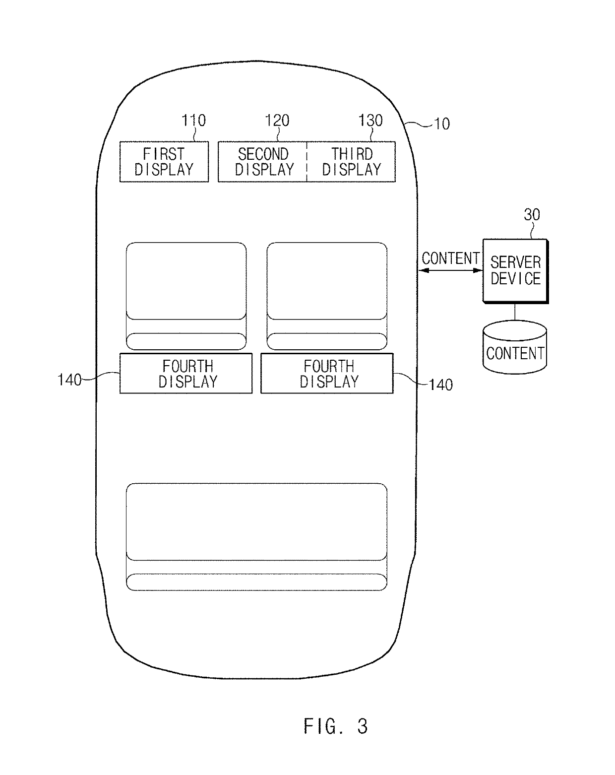 Method for presenting content based on checking of passenger equipment and distraction