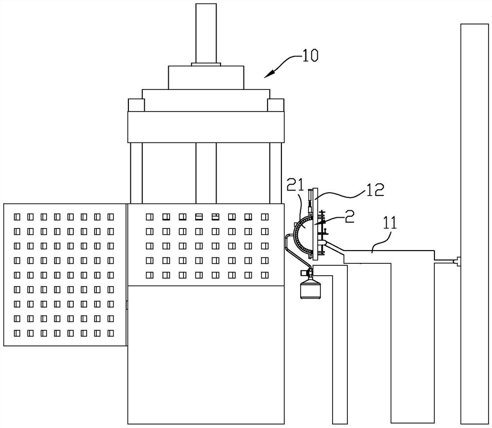 Concrete compression test real-time supervision system