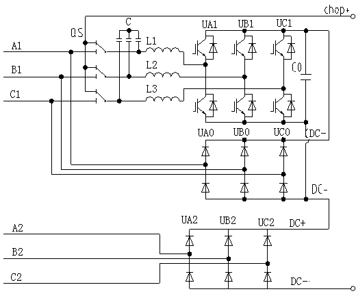 Direct current deicing and SVG device low in cost and capable of continuously regulating voltage