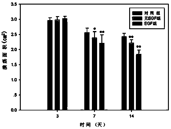 Fish skin collagen support loading epidermal growth factors and preparation method thereof