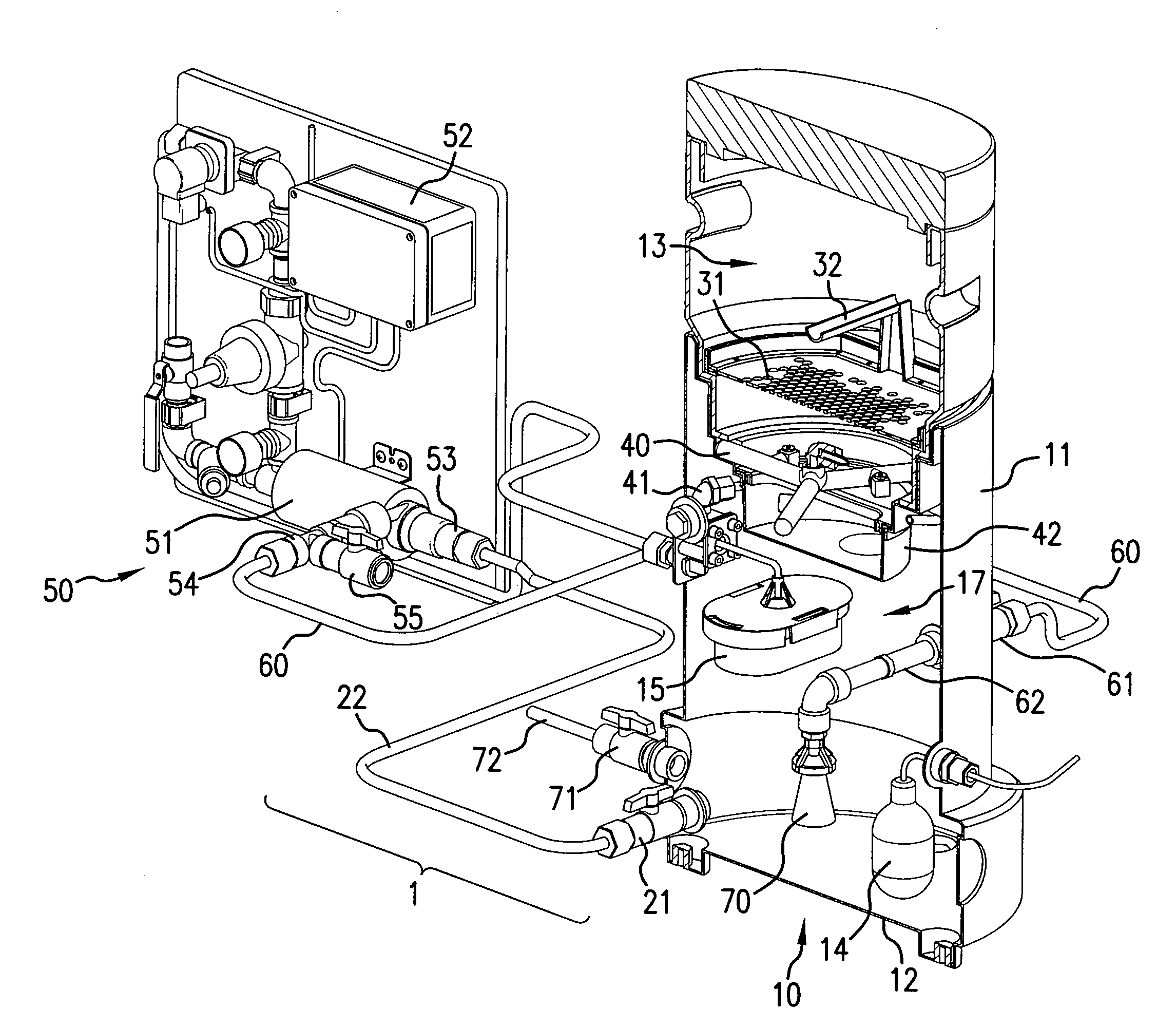 Apparatus and method for mixing a concentrated water treatment solution