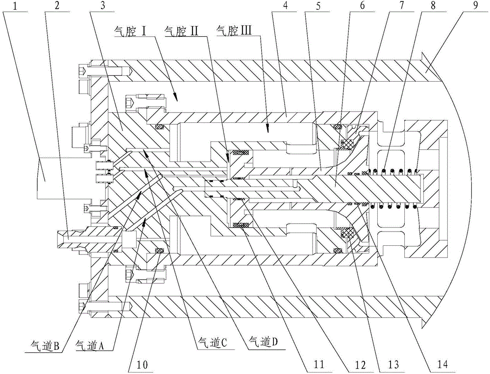 Pneumatic type launching device