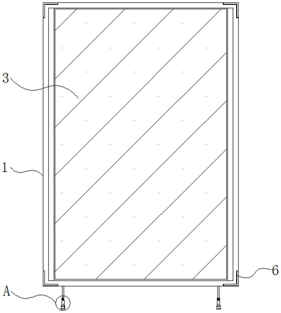 Graphene floor heating module uniform in heating and provided with flame-retardant structure