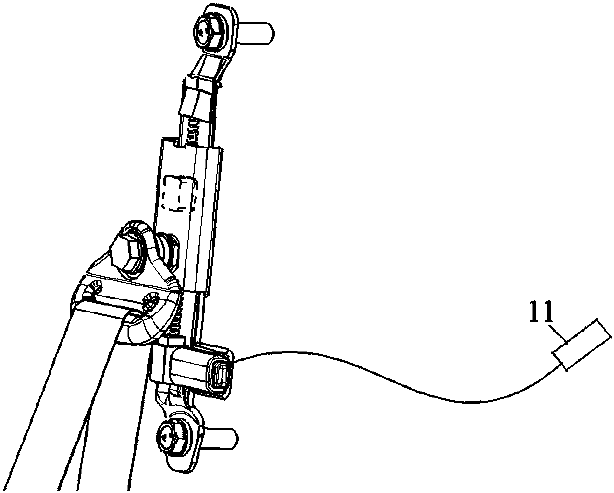 Height adjusting device for automobile safety belt