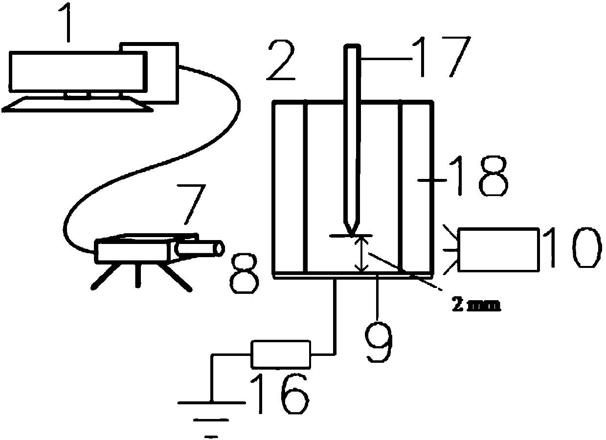 Composite-electric-field-based superconducting insulation material aging evaluation device