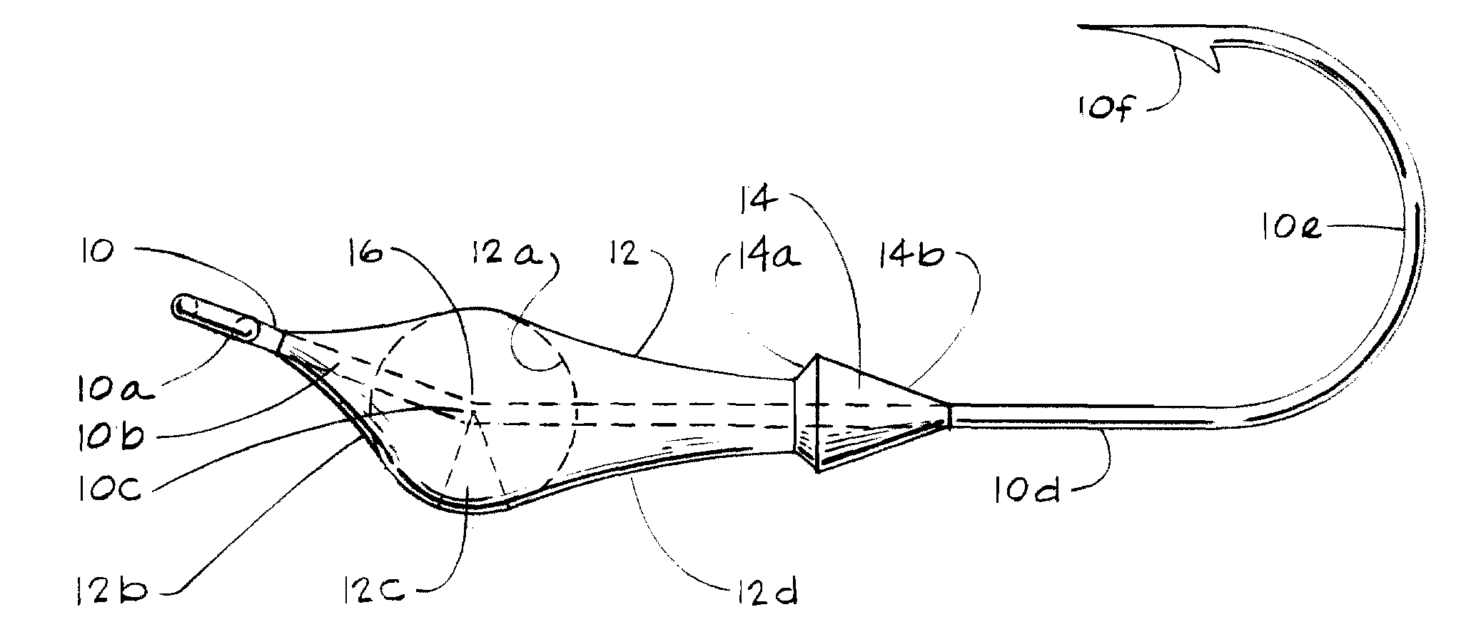 Streamlined Counterbalanced Fishing Jig