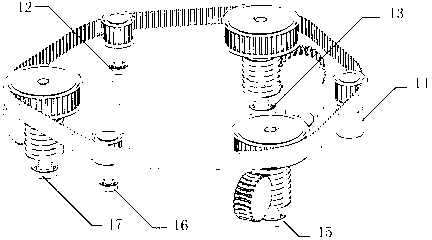 Three-shaft telescopic multi- adaptability underwater robot