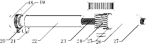 Three-shaft telescopic multi- adaptability underwater robot