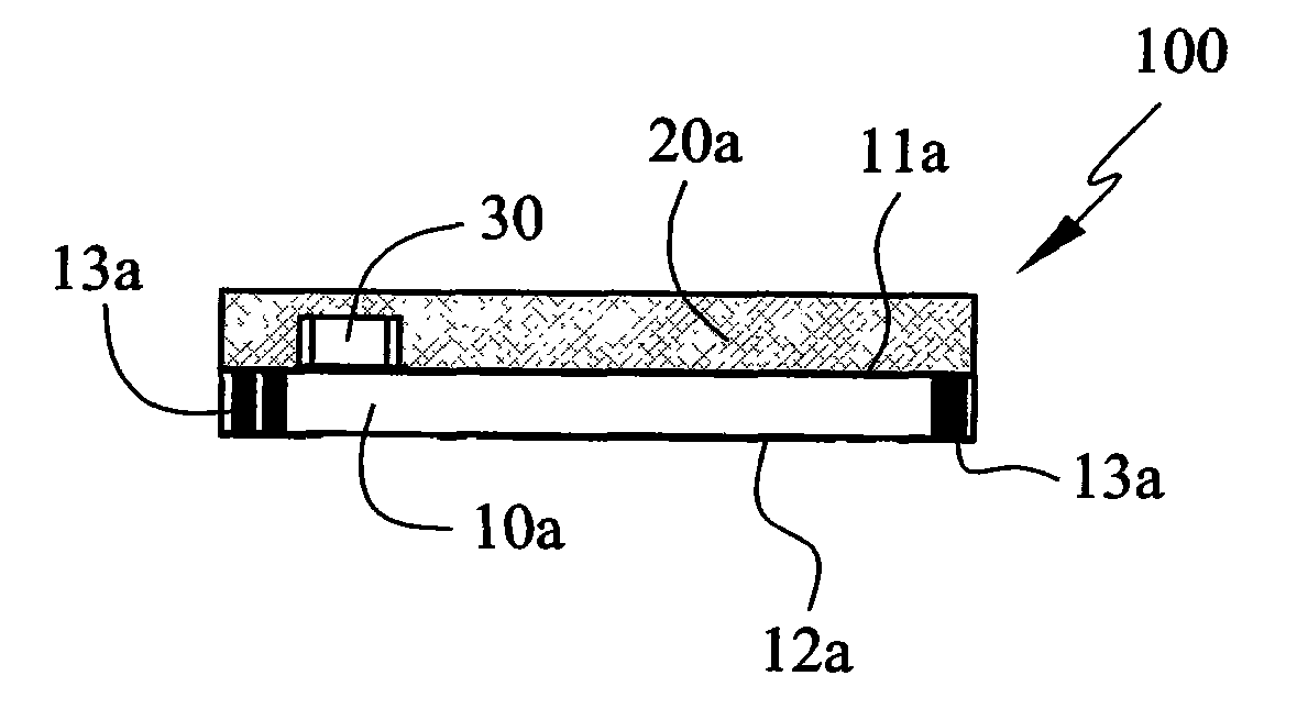 Packaging structure used for integrating surface adhesive type assembly