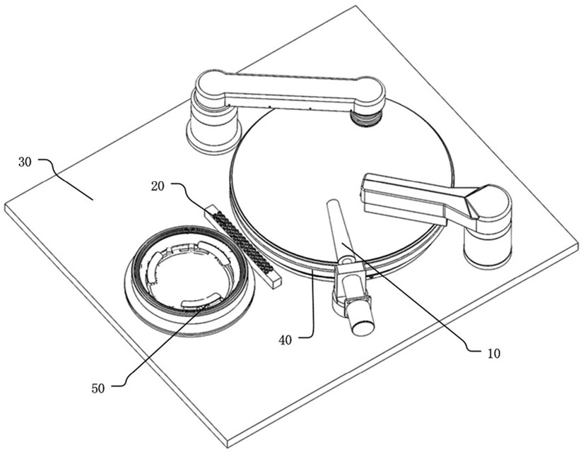 Polishing temperature control device and chemical mechanical polishing system and method