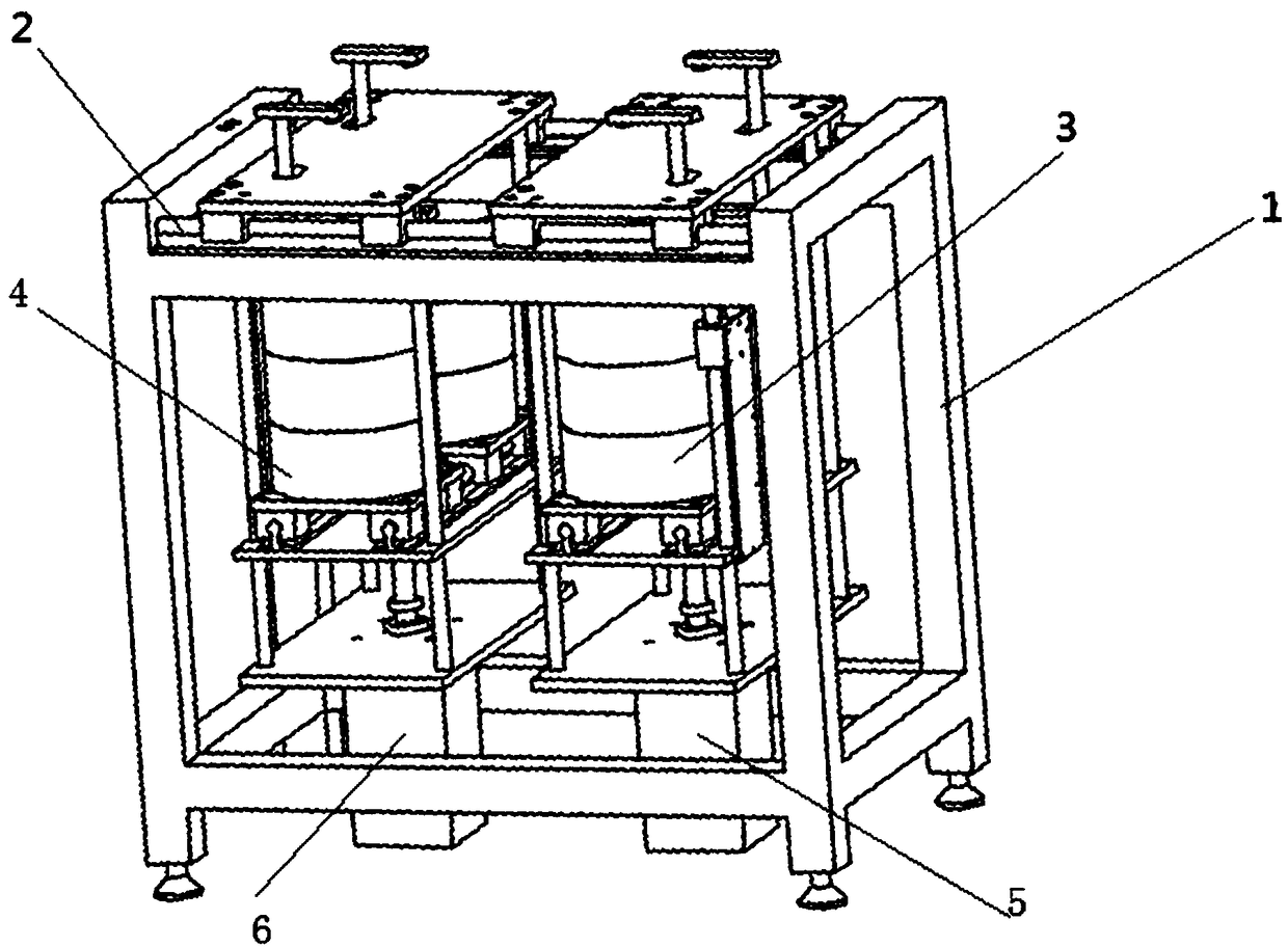 Four-point independent calibration device for weighing scale