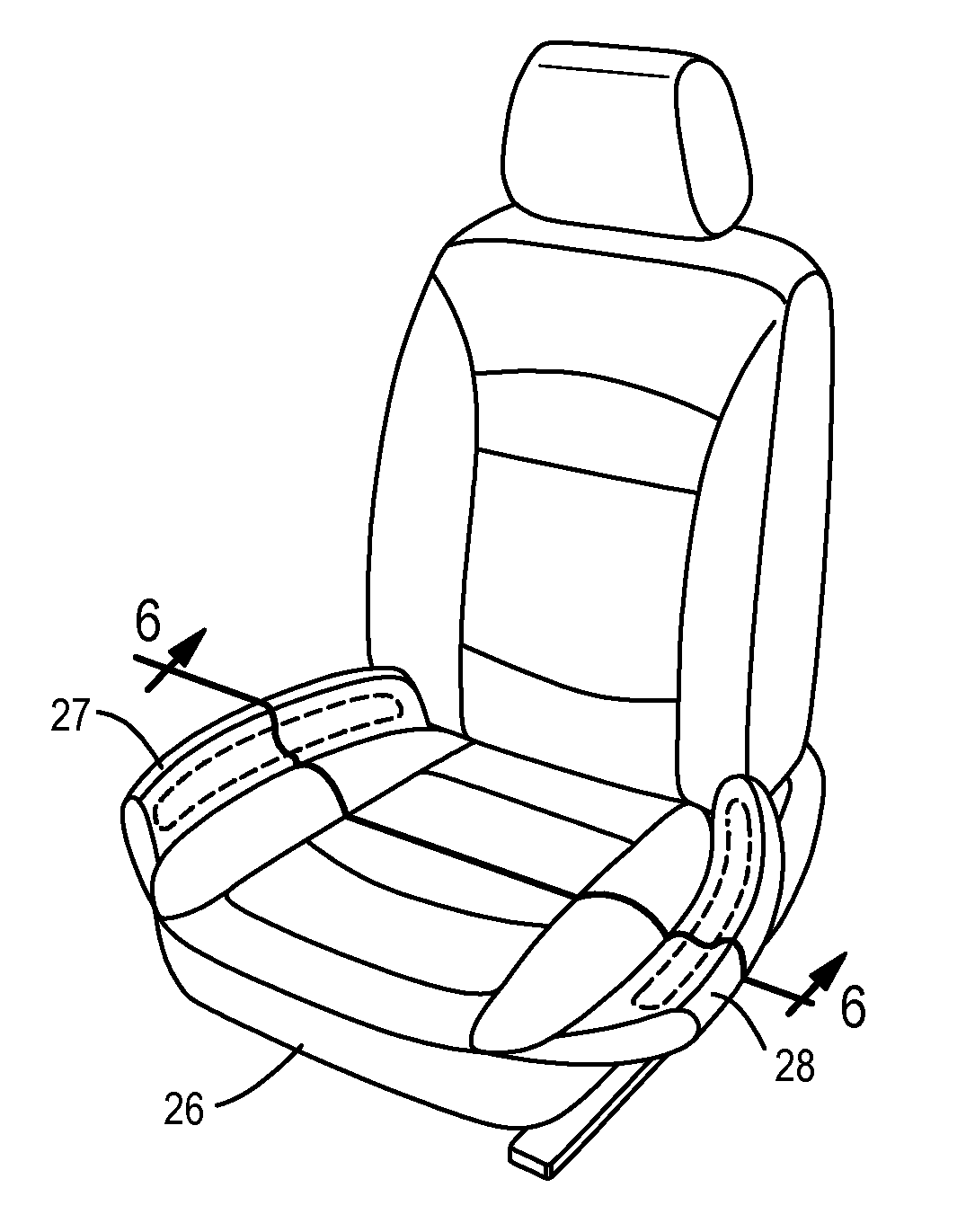 Active bolster deployed from vehicle seat