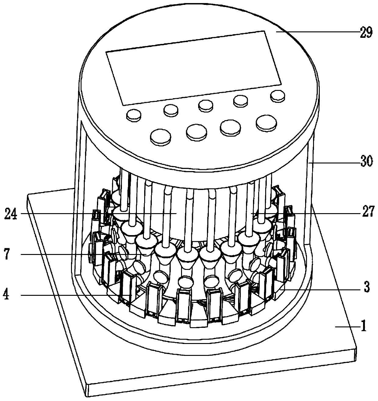 Pathological cell flaking machine