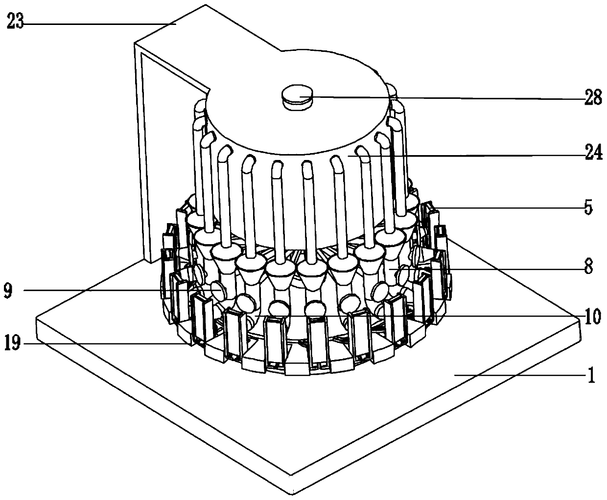 Pathological cell flaking machine