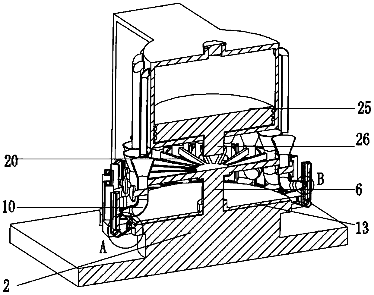 Pathological cell flaking machine