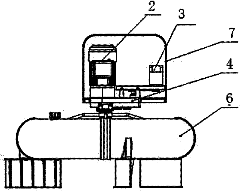 Water plowing type aerator