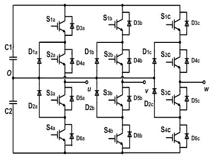 Full-power wind power converter used for electrically excited synchronous generator