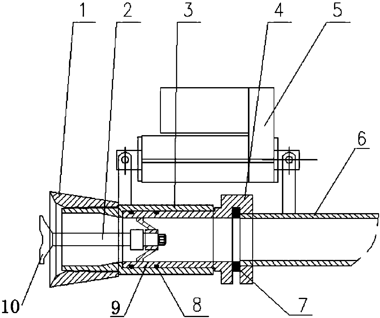 Spraying gun water spot adjusting device