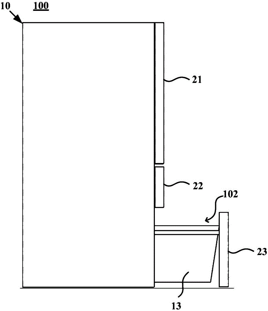 Refrigerating and freezing device