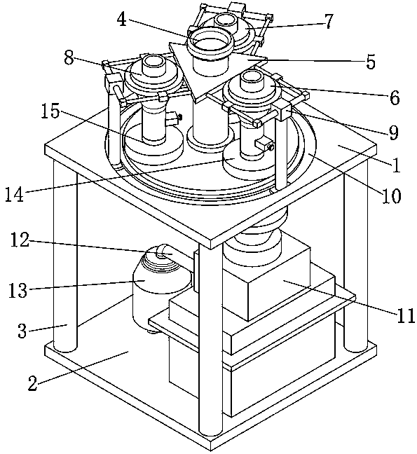 Purple perilla beverage production equipment with circulation pulping and filtering system