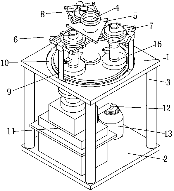 Purple perilla beverage production equipment with circulation pulping and filtering system