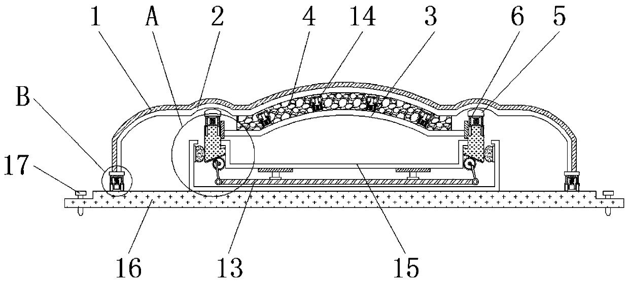 New energy automobile bumper structure with damping function