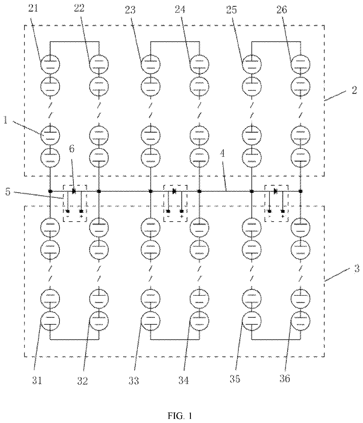 Internal protection circuit structure of photovoltaic modules having independent power generating unit