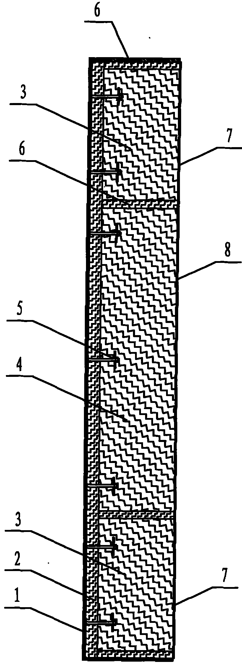 Furnace liner for vertical coal mine ventilation air methane oxidation device