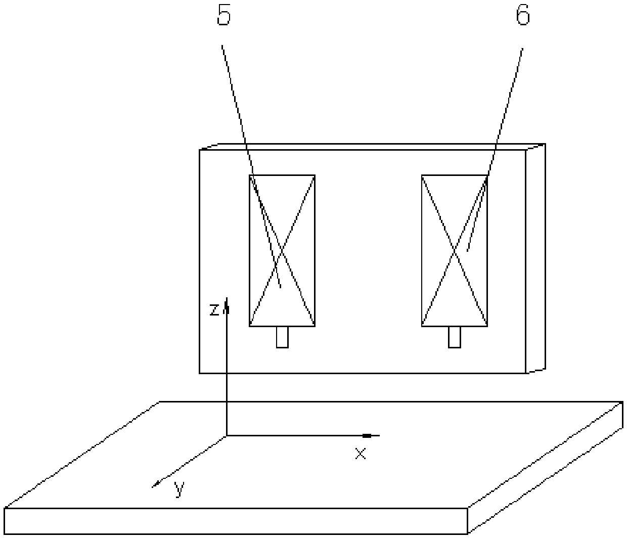 A method of calibrating the distance between axes