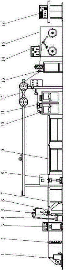 Core wire extruding production line for flame-retardant power cable