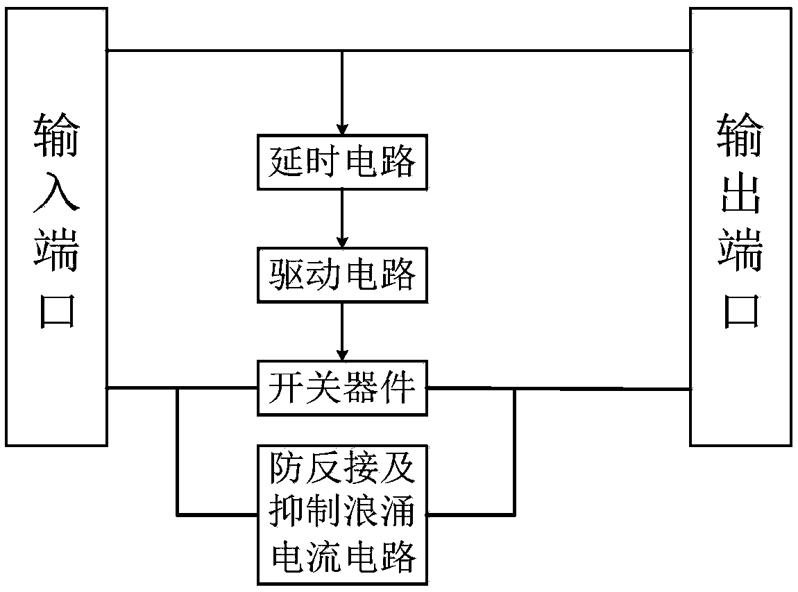 A dual-purpose switch circuit for preventing reverse connection and suppressing boot inrush current