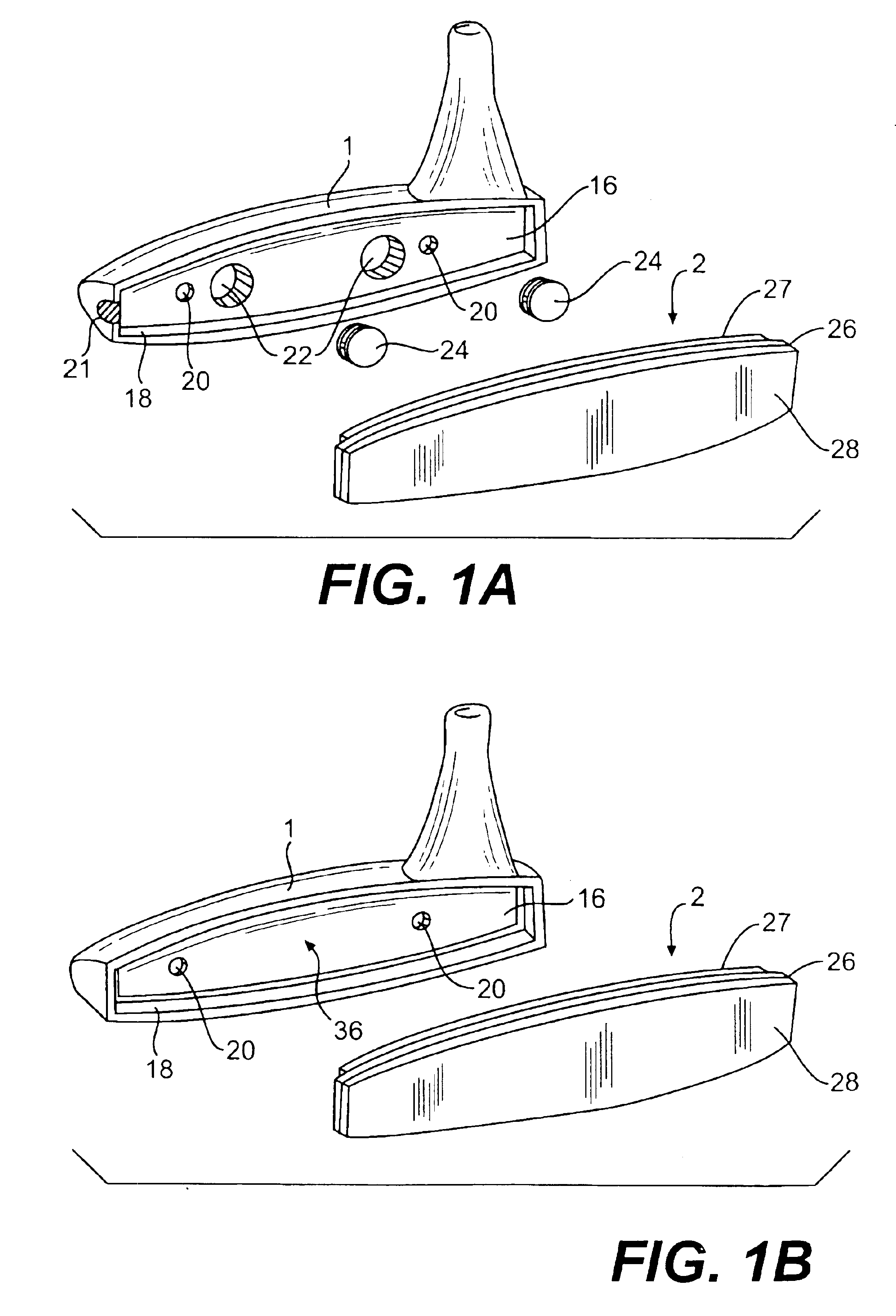 Golf club having replaceable striking surface attachments and method for replacing same