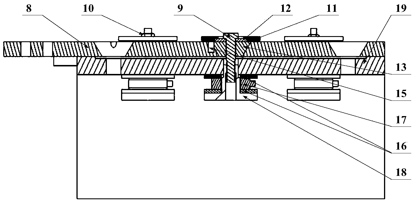 Threaded fastener transverse vibration test device and method