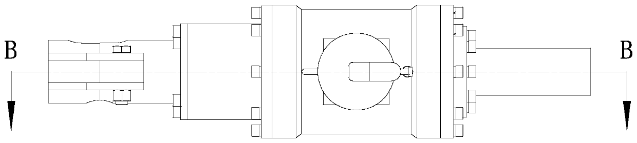 Deep-sea emergency reciprocating cable cutting device without built-in power source