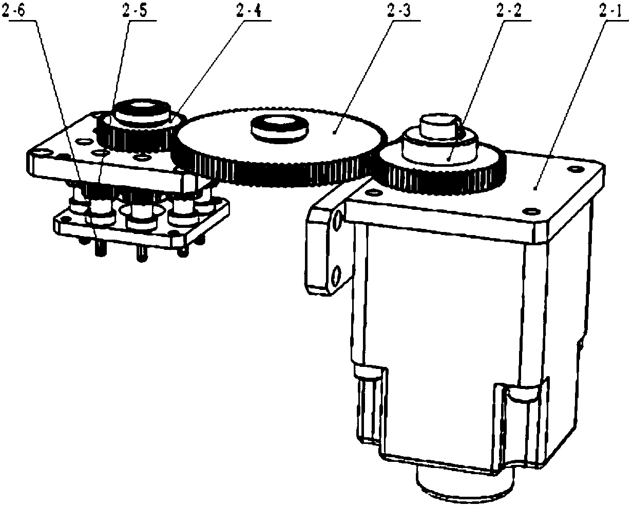 Mini-type thread mold with front mold hinged thread mechanism