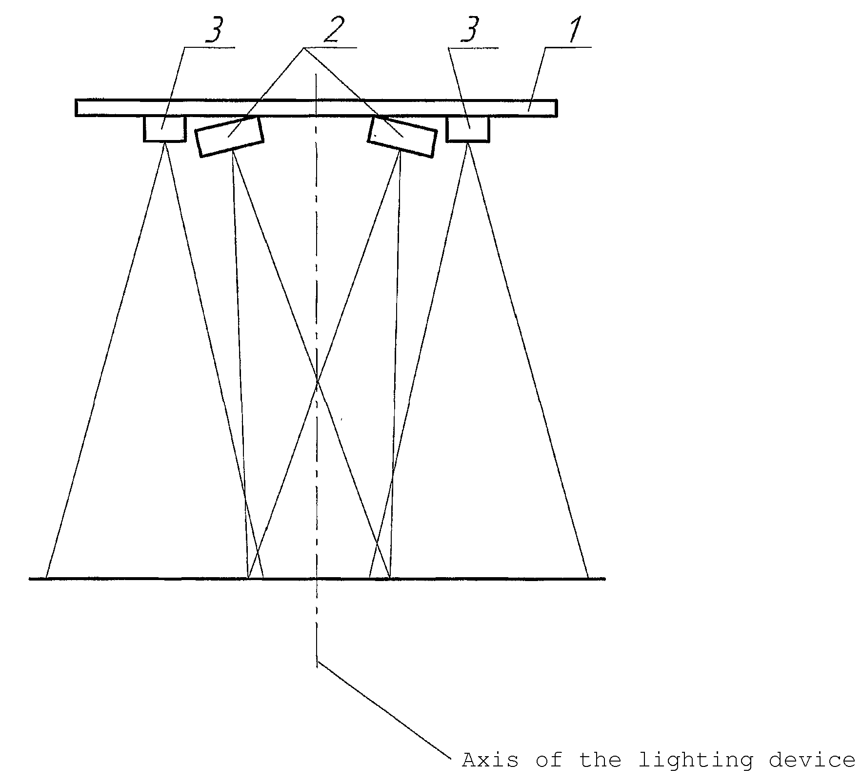 Surgical light provided with a light emission control