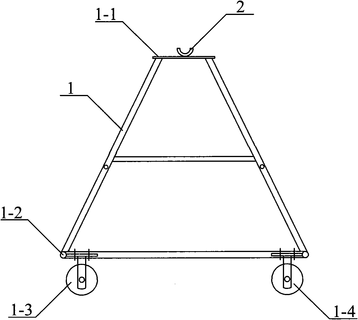 Vehicle floor cloth laying device